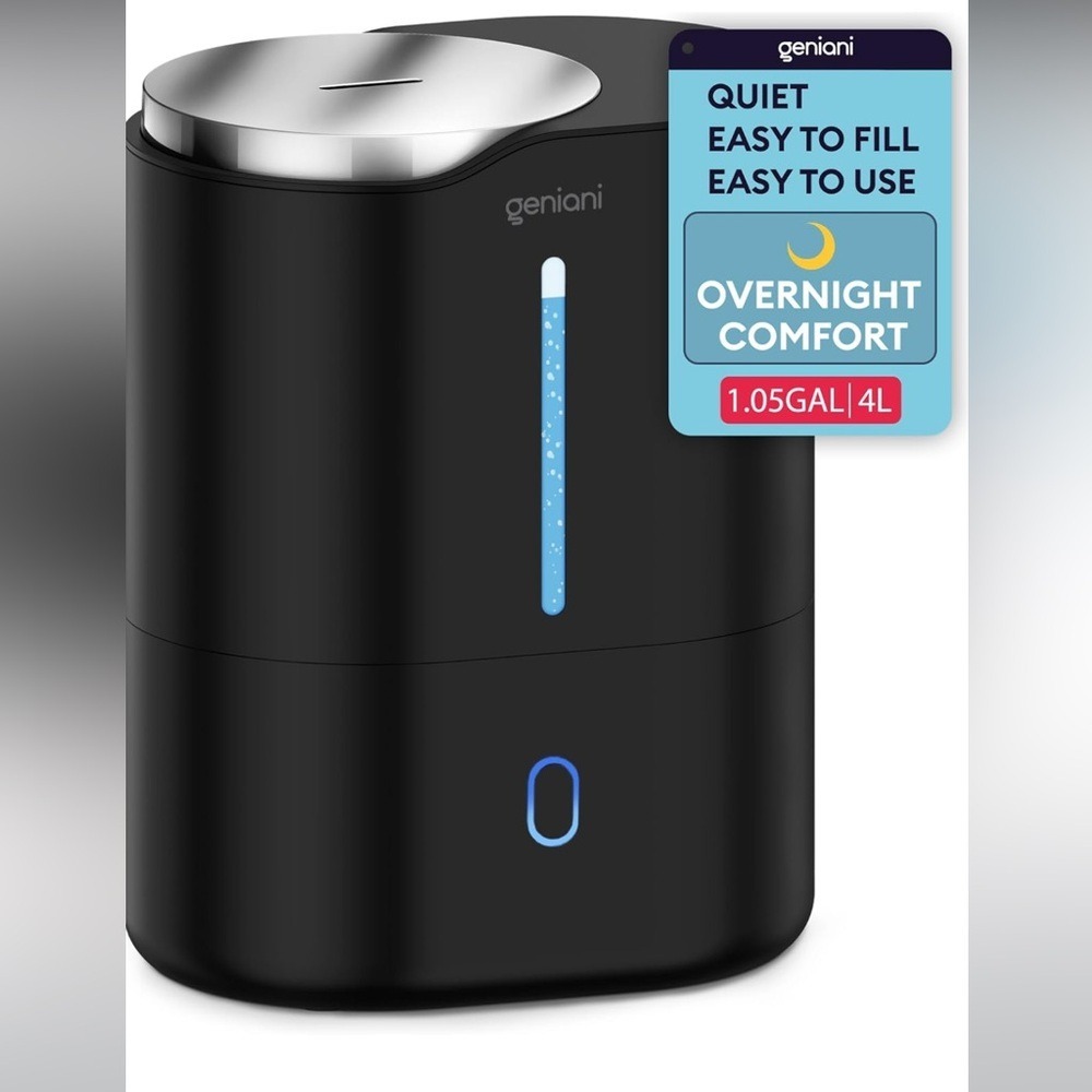 GENIANI Ultrasonic Cool Mist Humidifier for Home, 4L